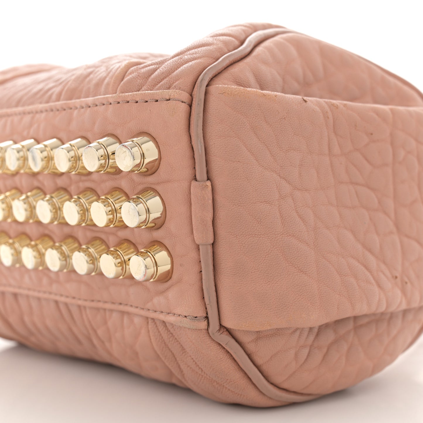 Pebbled Lambskin Mini Rockie Truffle Gold Hardware