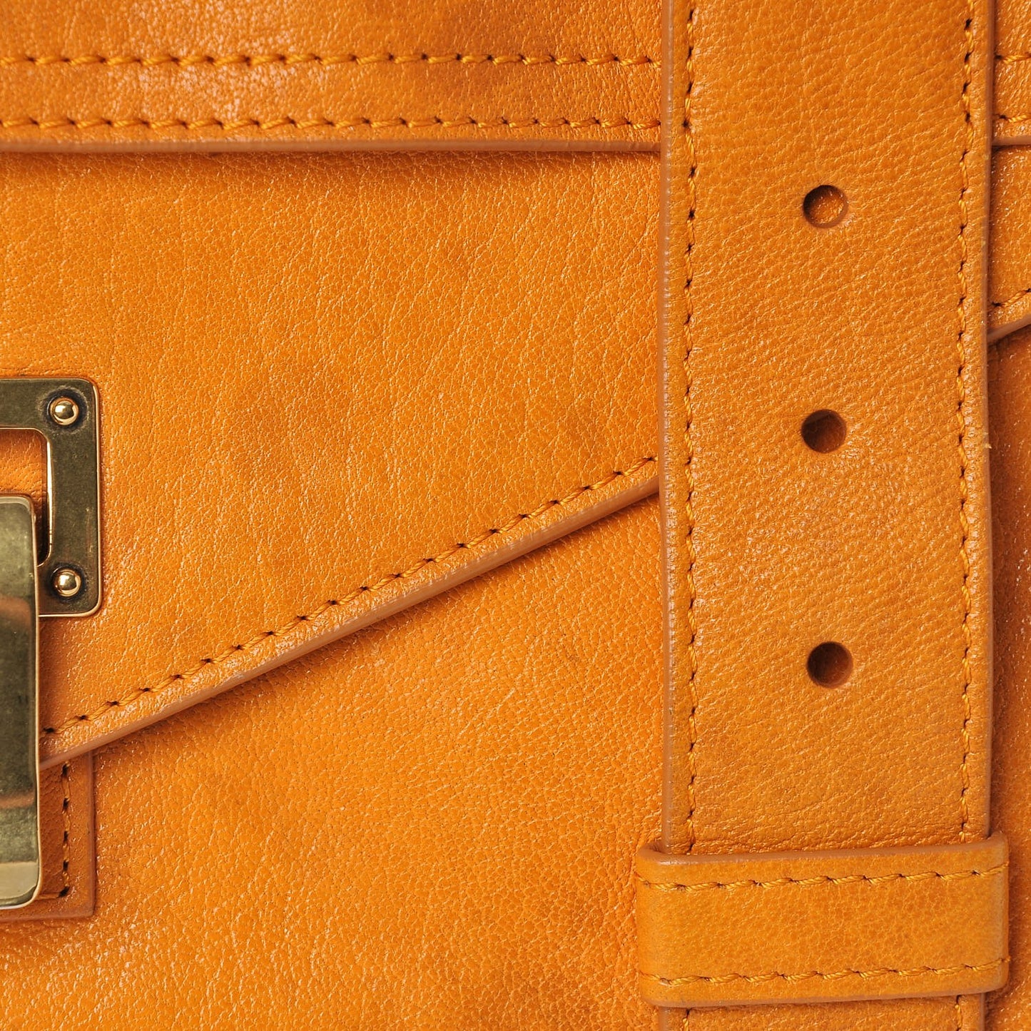 Lambskin Medium PS1 Satchel Saffron