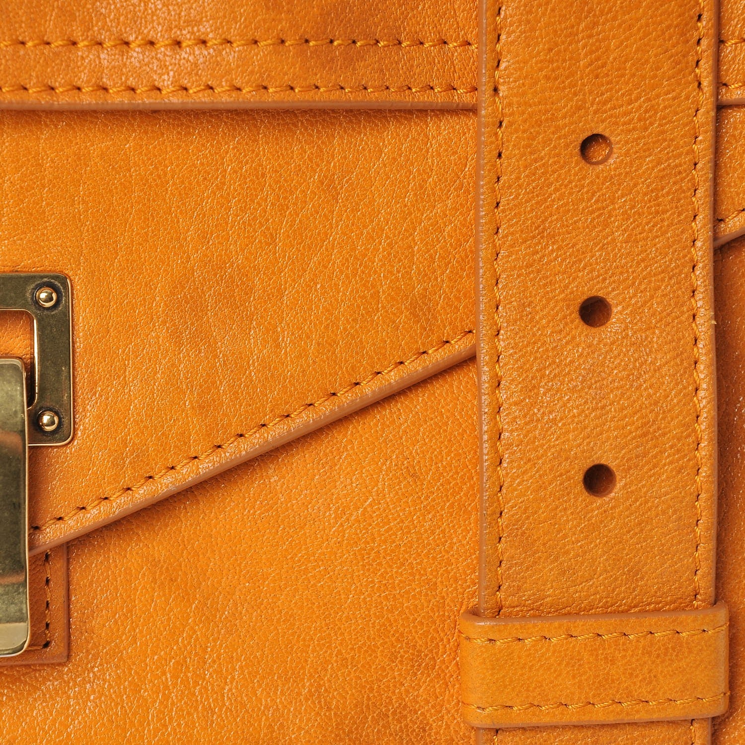 Proenza Schouler Lambskin Medium PS1 Satchel Saffron 9 of 12