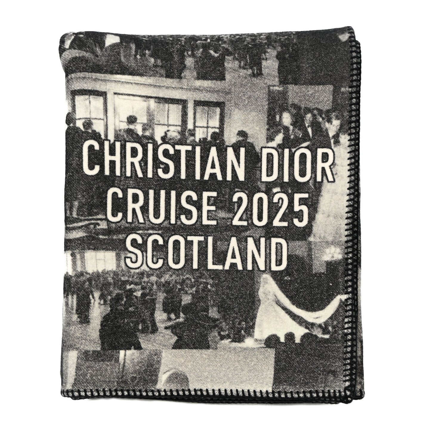 Cruise 2025 Scotland Throw Blanket Black White