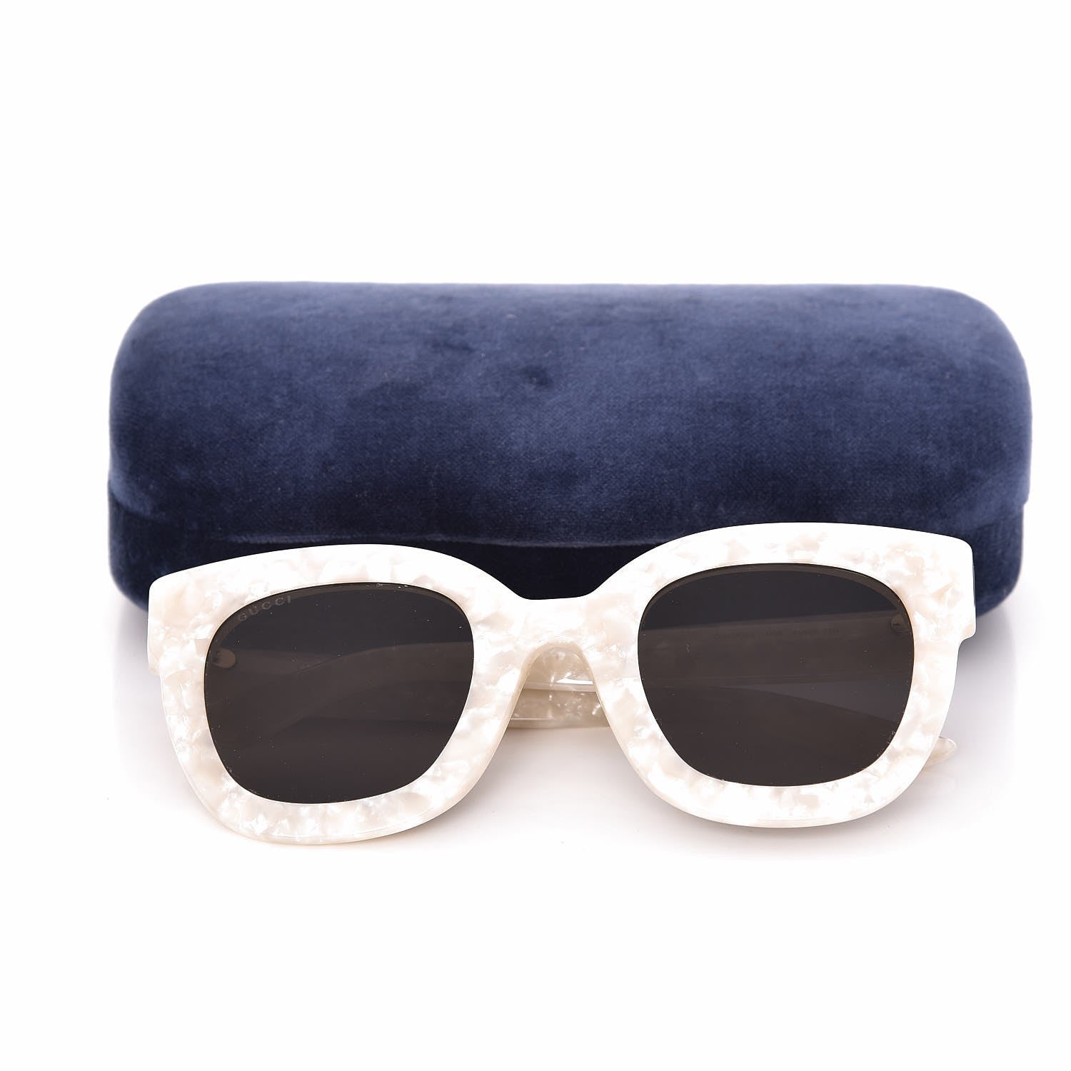 Gucci Round Frame Star Sunglasses GG0208S White 7 of 7