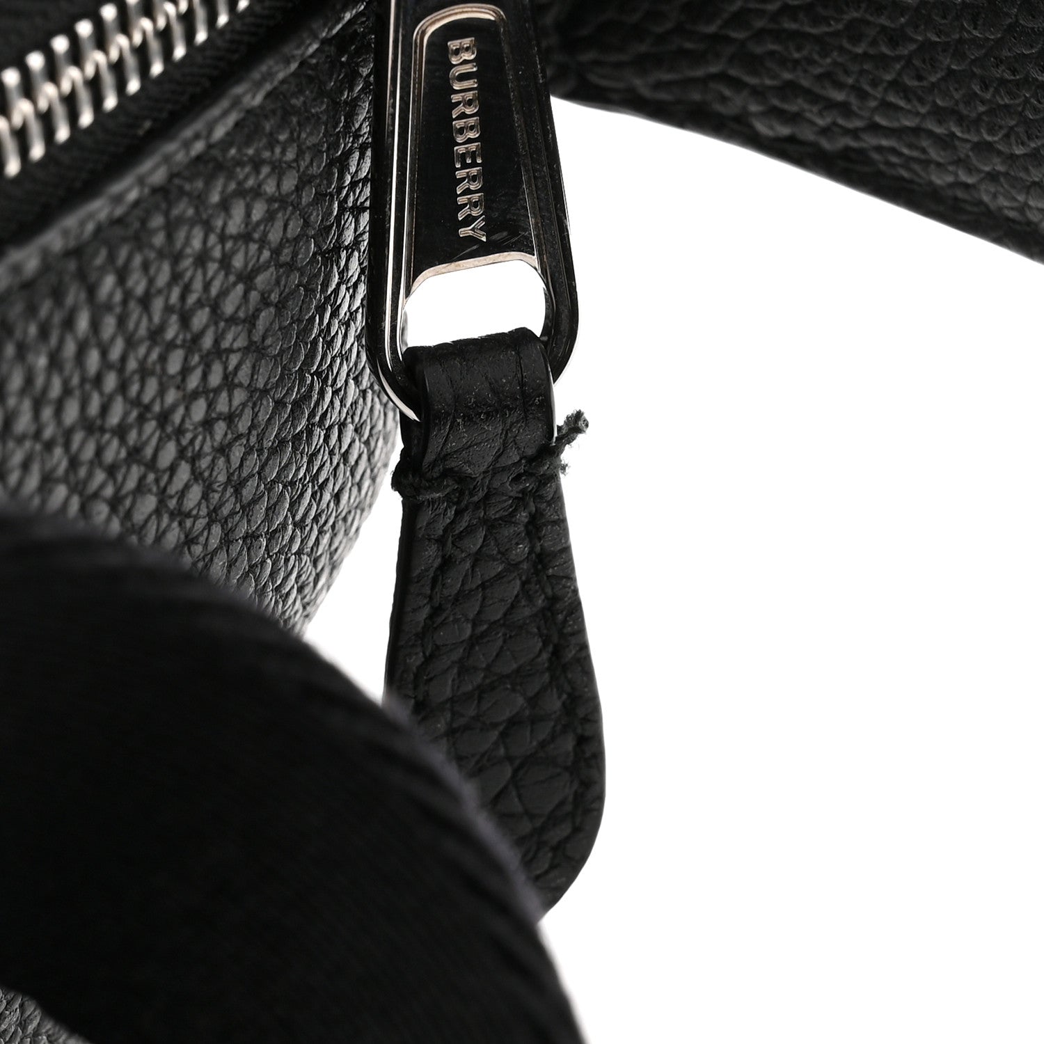 Burberry Grainy Calfskin Logo Graphic Sonny Bum Bag Black 9 of 10