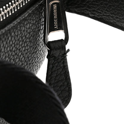 Burberry Grainy Calfskin Logo Graphic Sonny Bum Bag Black 9 of 10