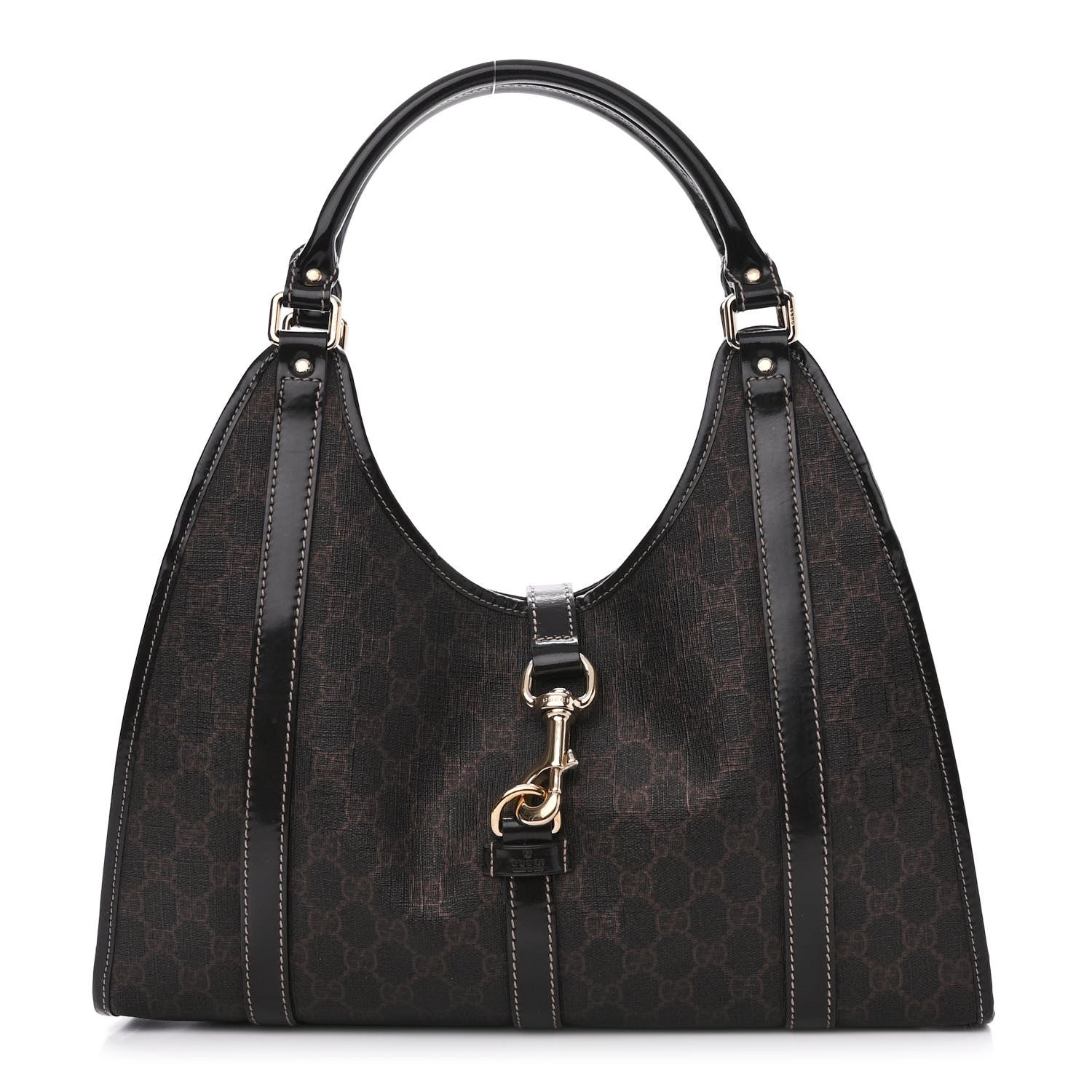 Gucci GG Plus Monogram Medium Joy Shoulder Bag Dark Brown 1 of 14