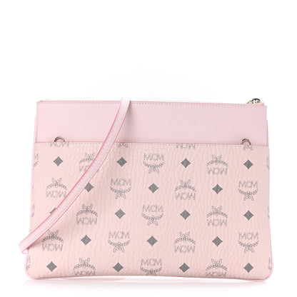 MCM Visetos Medium Crossbody Pouch Soft Pink 1 of 7