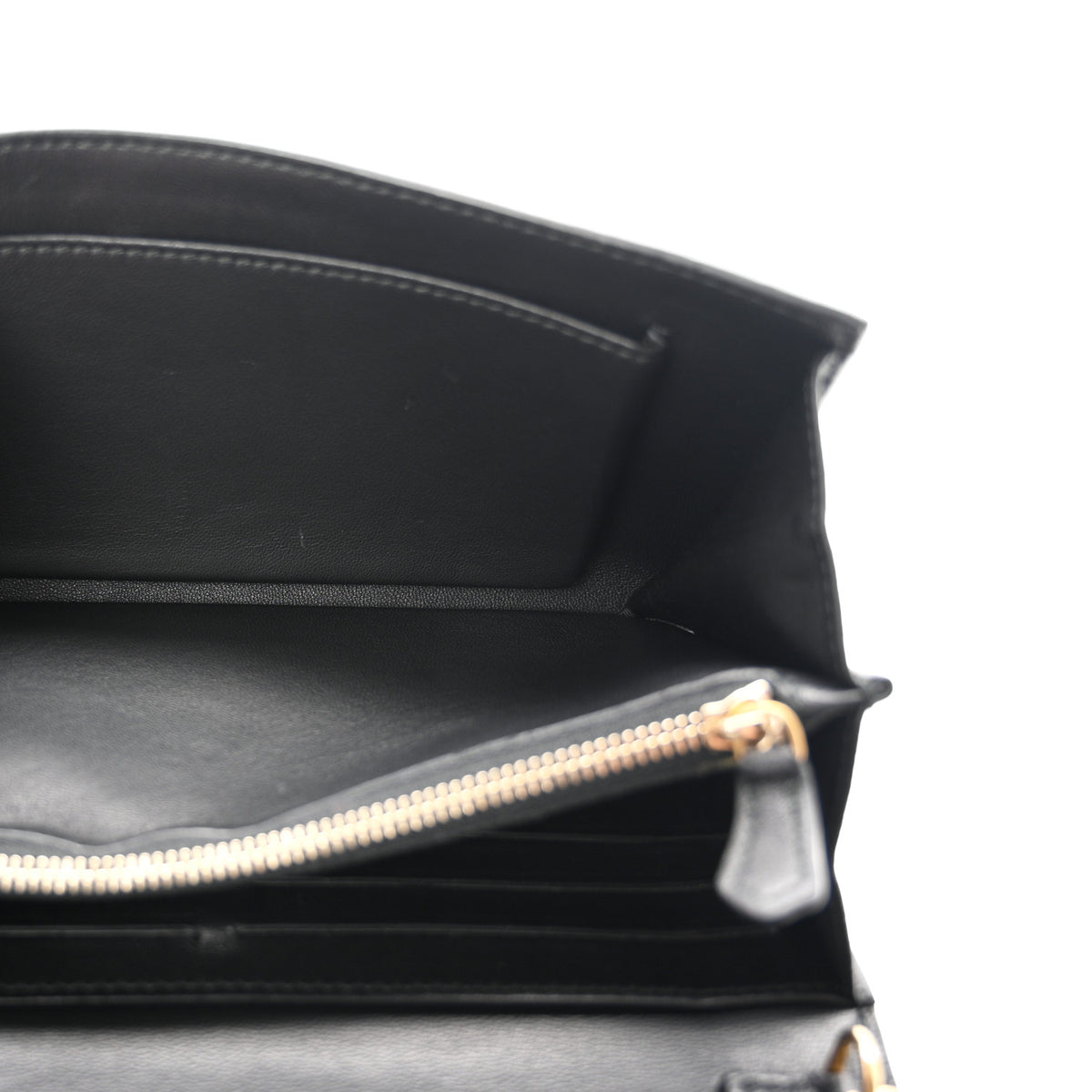 Alexander McQueen Pebbled Calfskin Skull Wallet on Chain Black 5 of 10