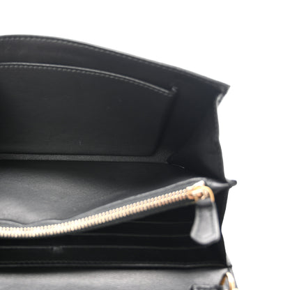 Alexander McQueen Pebbled Calfskin Skull Wallet on Chain Black 5 of 10