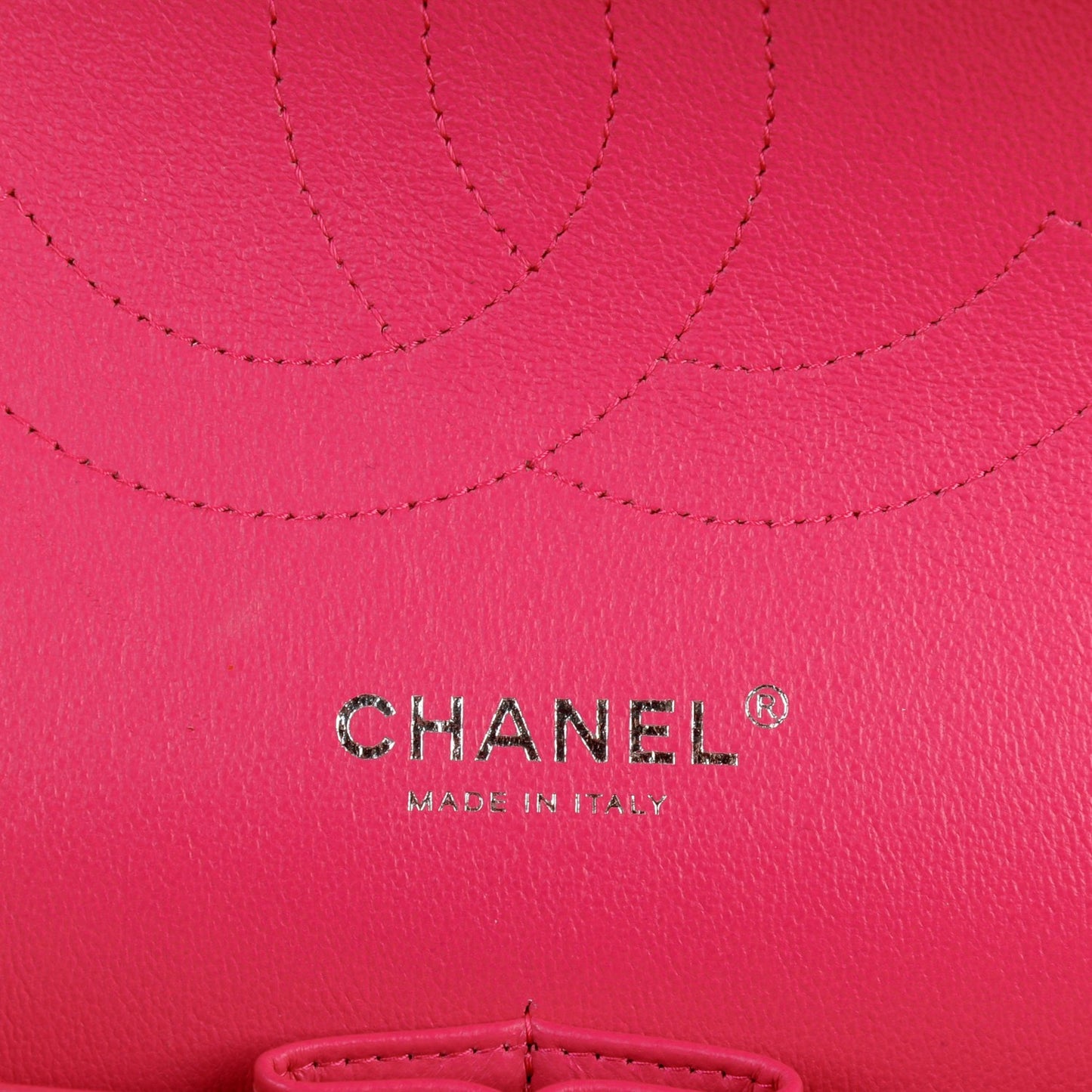 Lambskin Quilted Jumbo Double Flap Dark Pink