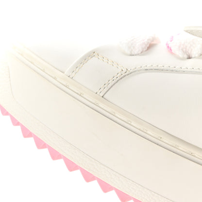 Louis Vuitton Time Out Bow Sneakers 37.5 White Pink 10 of 13