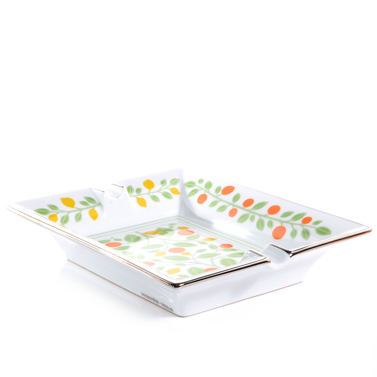 Hermes Printed Porcelain Fruit Tree Ashtray 2 of 6