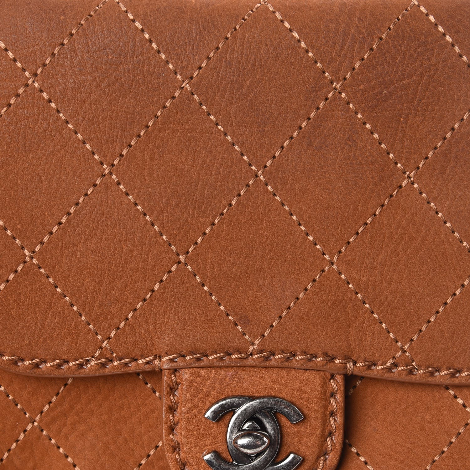 Chanel Suede Coco Twin Small Flap Marron 12 of 15