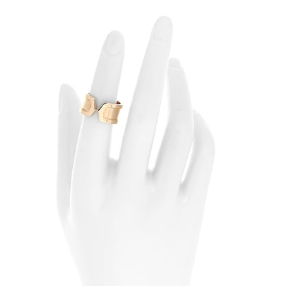 Cartier 18K Yellow Gold 10mm Logo De Cartier Ring 51 5.75 2 of 4
