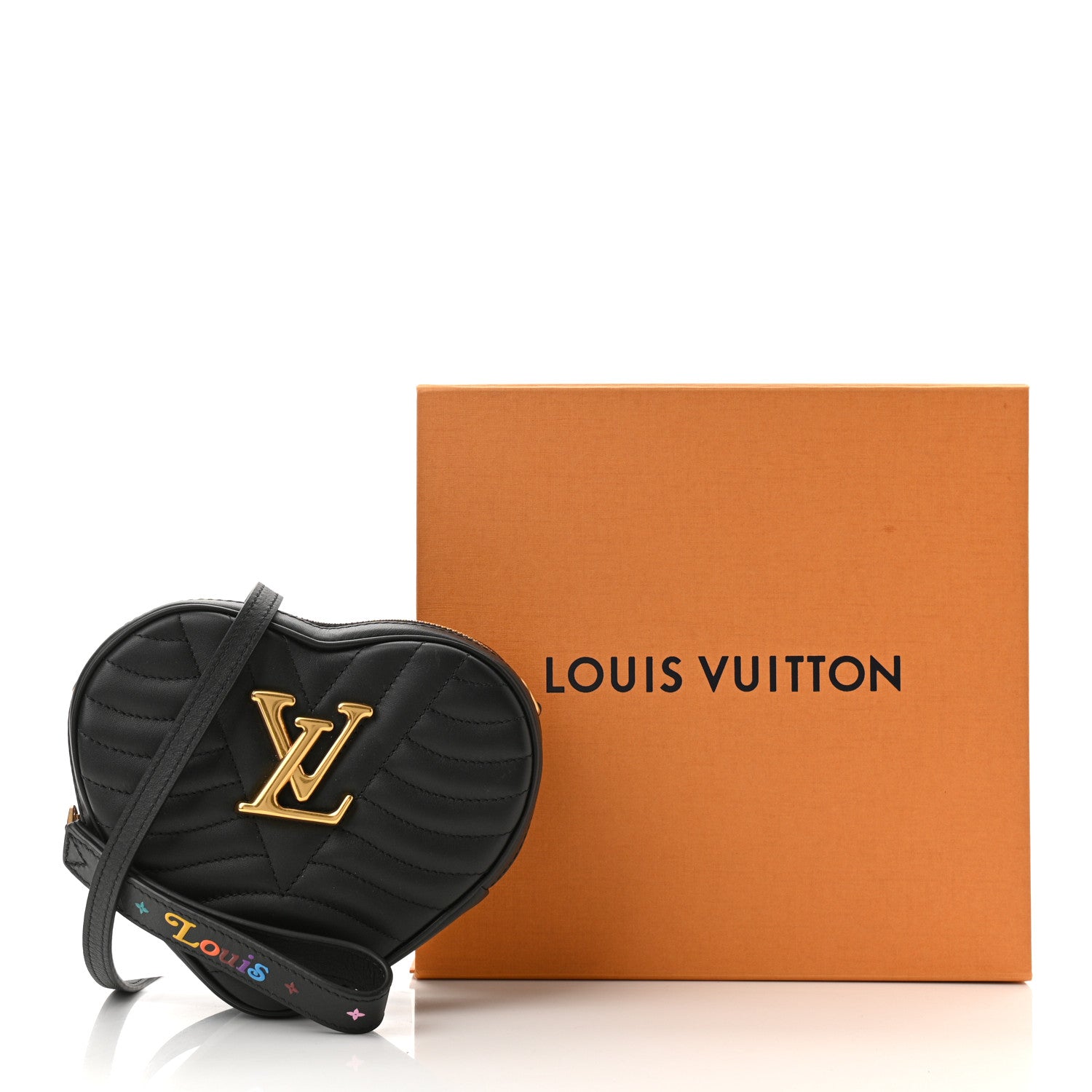 Louis Vuitton Calfskin New Wave Heart Bag Black 10 of 10