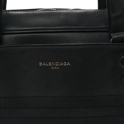 Balenciaga Veau Soyeux Perforated Blackout City Briefcase Black 8 of 12