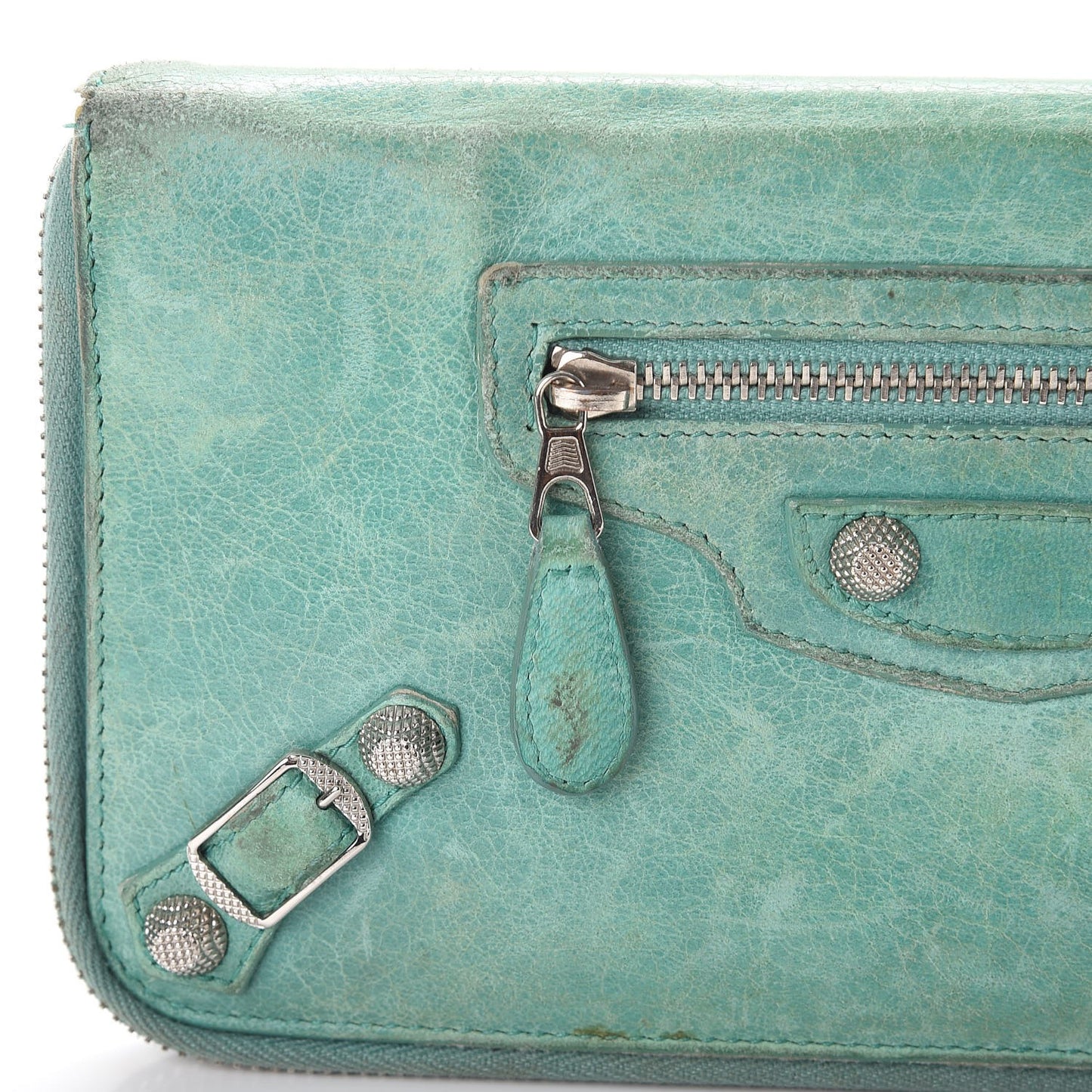 Agneau Giant 12 Silver Hardware Compagnon Wallet Papeete