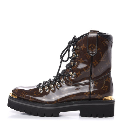 Louis Vuitton Monogram Glaze Mens Outland Ankle Boots 8.5 Ebene 1 of 8