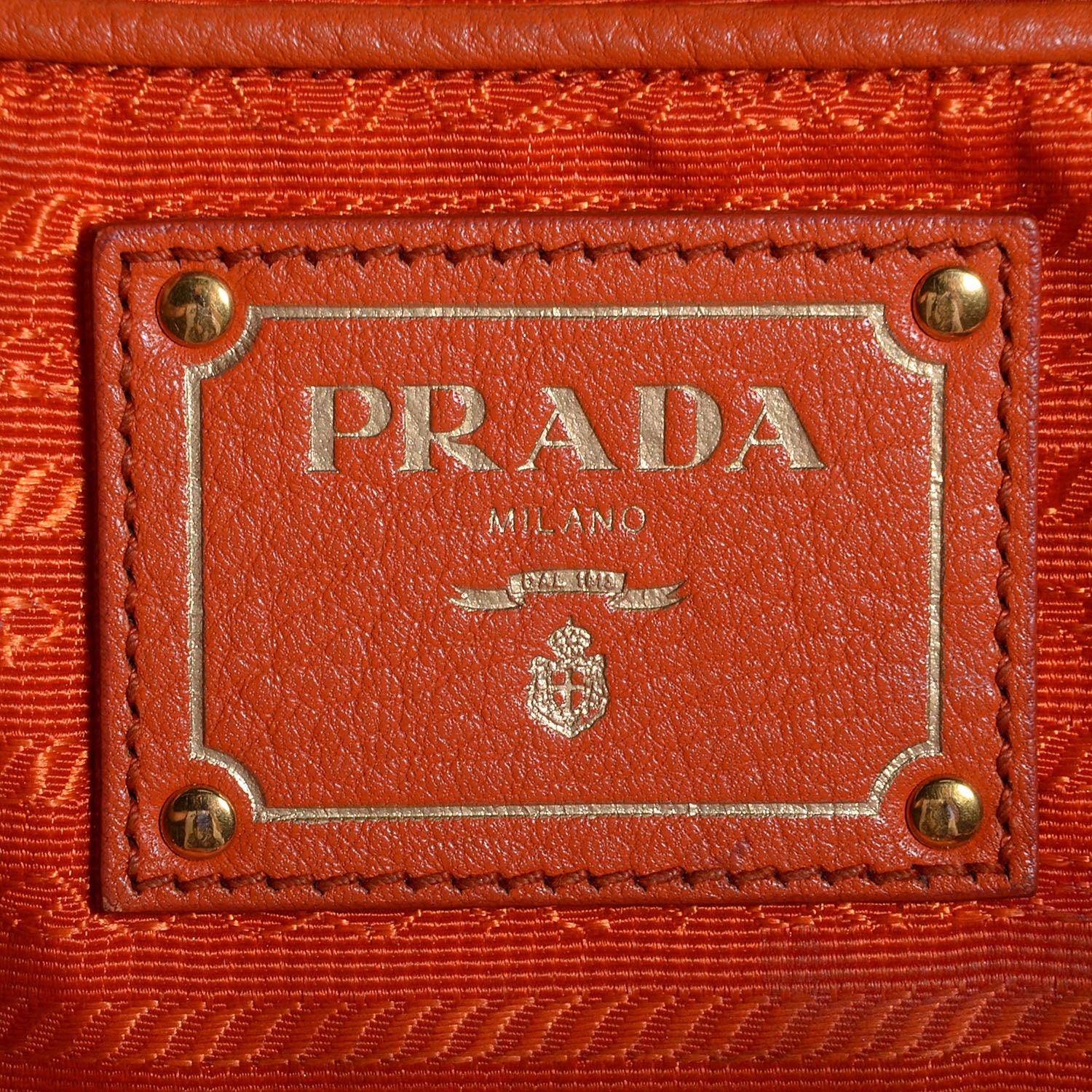 Prada Vitello Daino Side Zip Shopping Tote Papaya 12 of 12