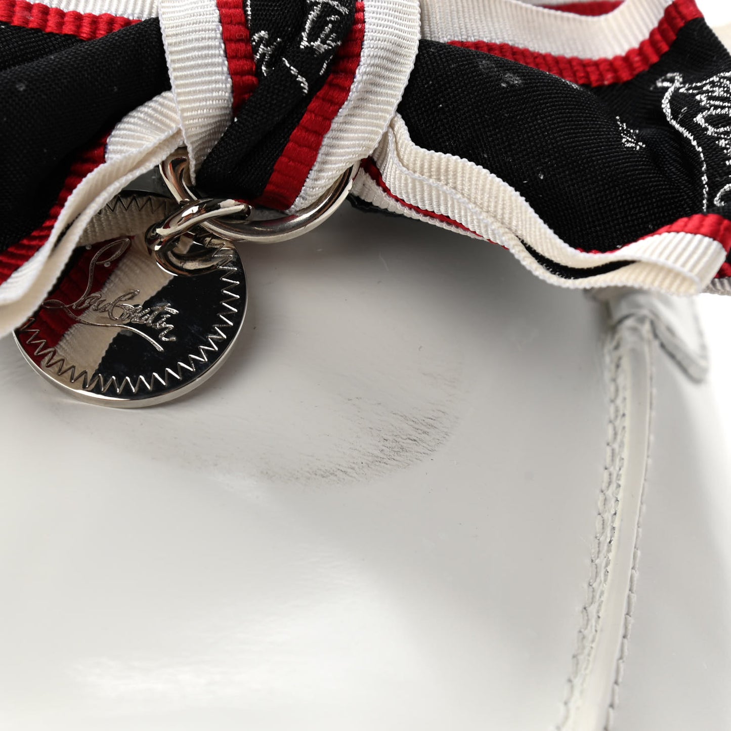 Calfskin Womens Ferry Paquet Bow Sneaker Boat Flats 37.5 White