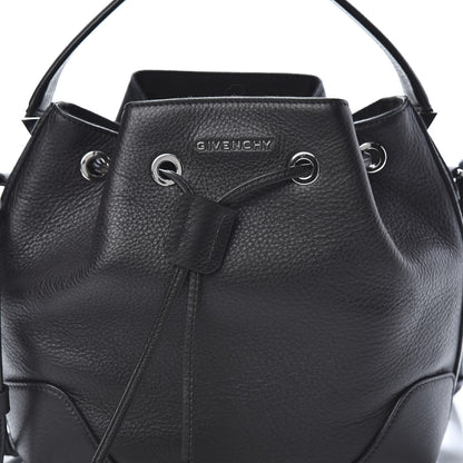 Givenchy Calfskin Small Lucrezia Drawstring Bucket Bag Black 8 of 11