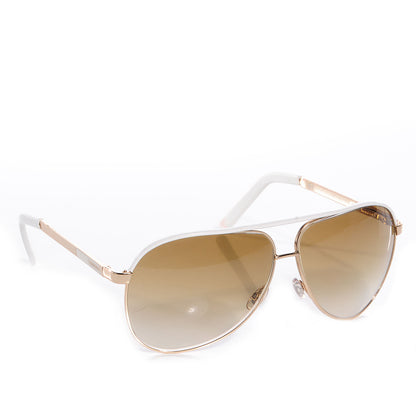 Gucci Aviator Sunglasses 1827/S White Gold 3 of 5