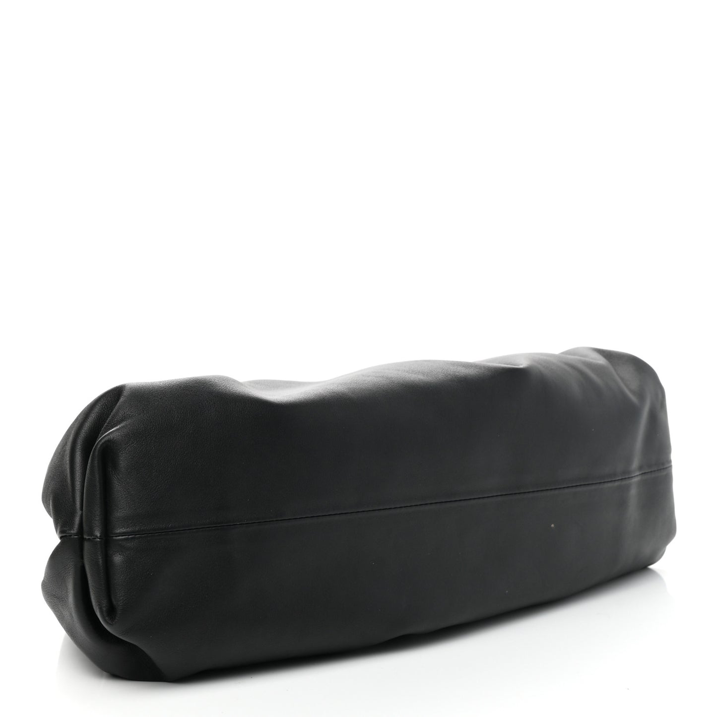 Smooth Butter Calf The Pouch Oversized Clutch Black