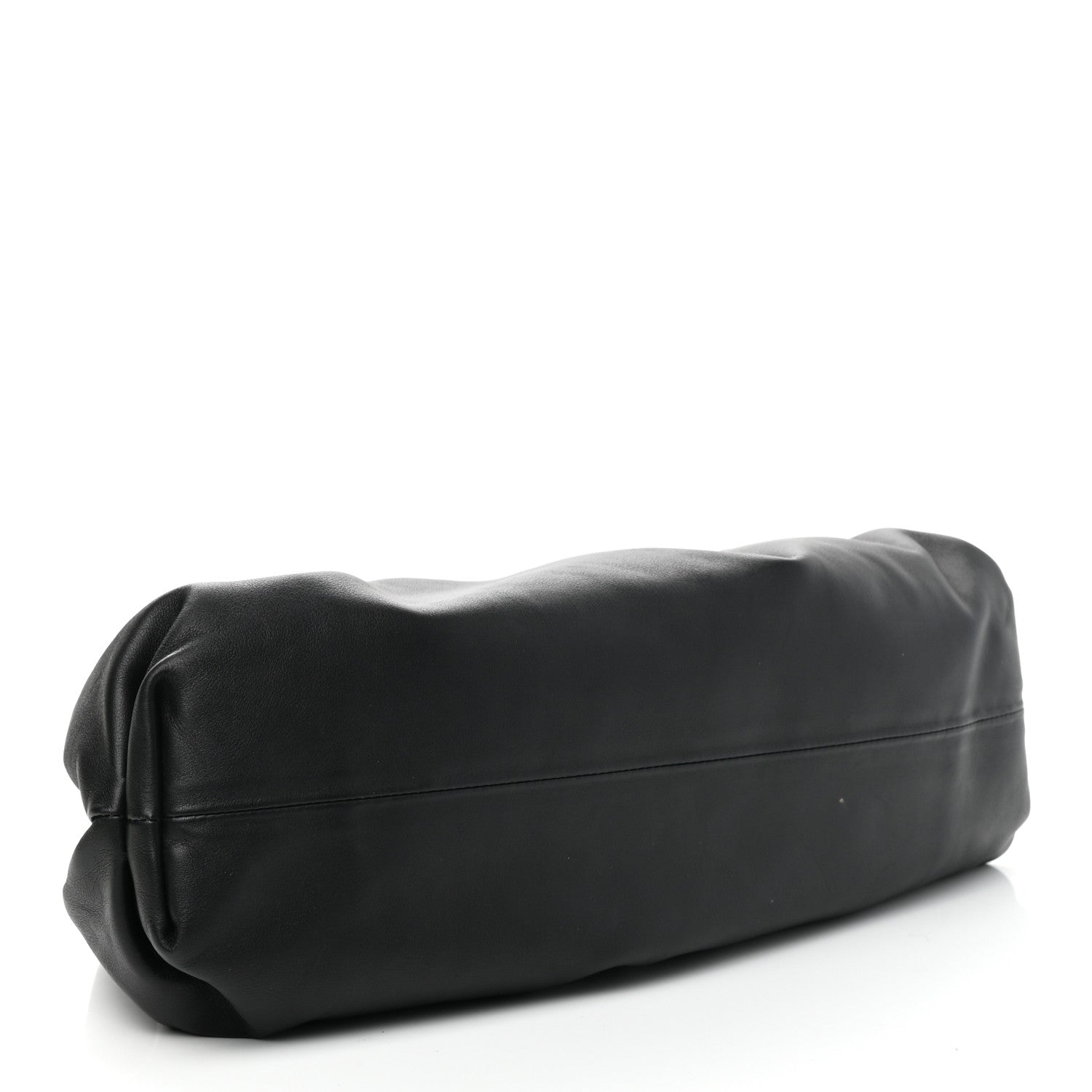 Bottega Veneta Smooth Butter Calf The Pouch Oversized Clutch Black 4 of 7