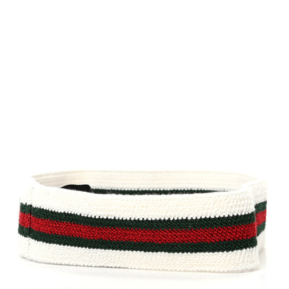 Gucci Viscose Elastic Web Headband White 3 of 6