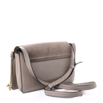 Chloe Suede Calfskin Small Faye Shoulder Bag Motty Grey 2 of 4