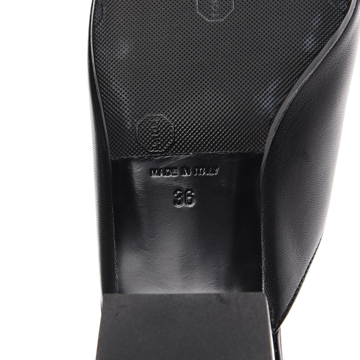 Chanel Lambskin Grosgrain Cap Toe CC Mules 36 Black 7 of 9