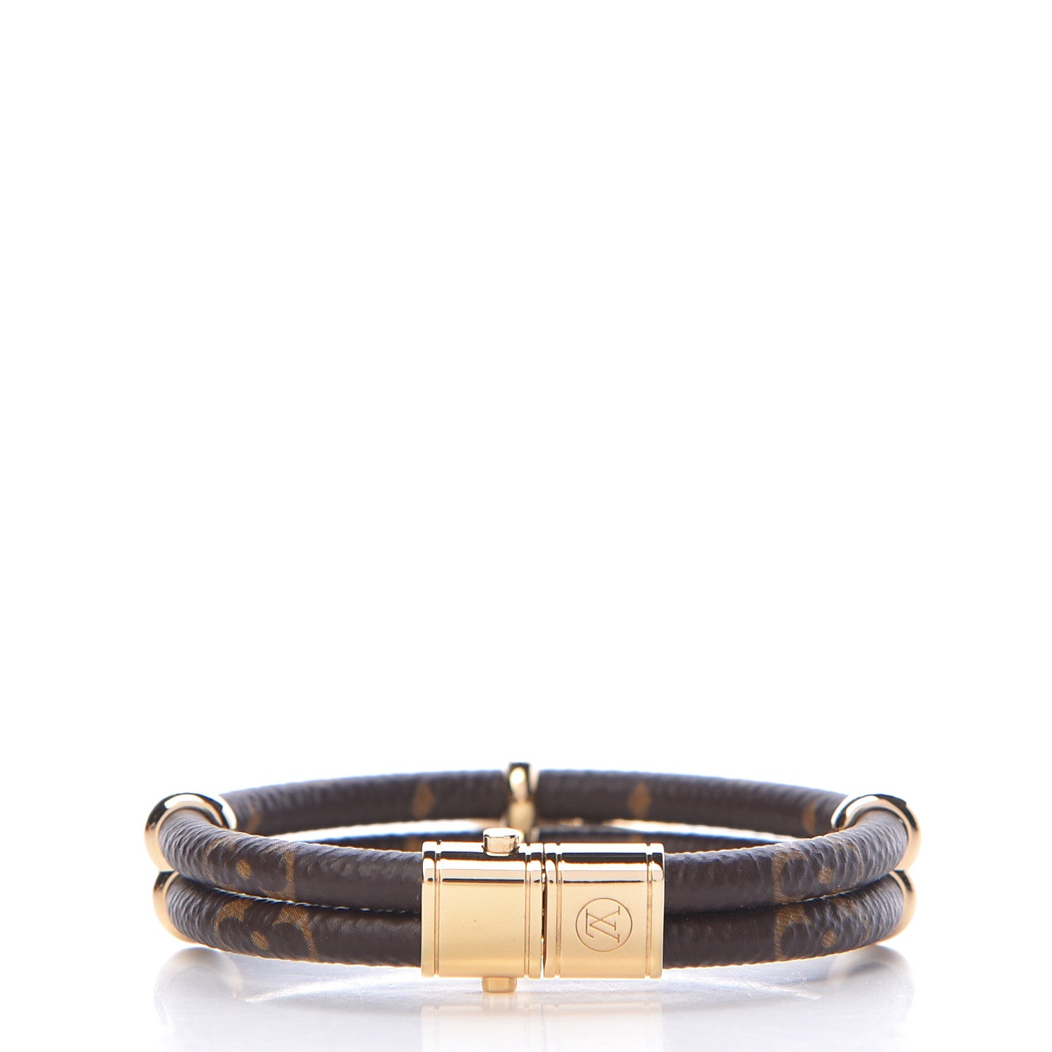 Louis Vuitton Monogram Keep It Twice Bracelet 17 3 of 6
