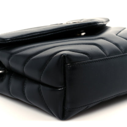 Saint Laurent Calfskin Y Quilted Monogram Toy Loulou Crossbody Bag Black 10 of 12
