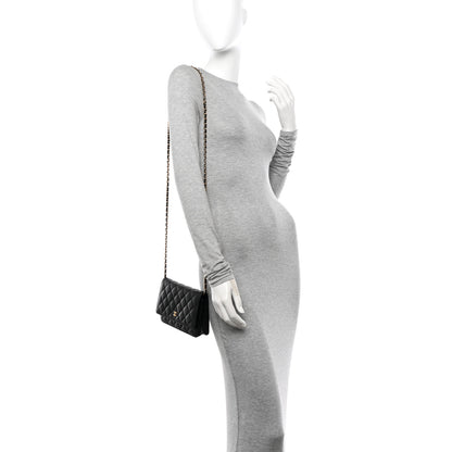 Chanel Caviar Quilted Wallet On Chain WOC Black 2 of 11