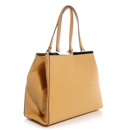Fendi Vitello Elite Flamingo Large 3Jours Tote Giallo Alchemy 3 of 12