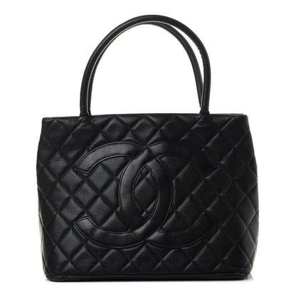 Chanel Caviar Quilted Medallion Tote Black 1 of 4