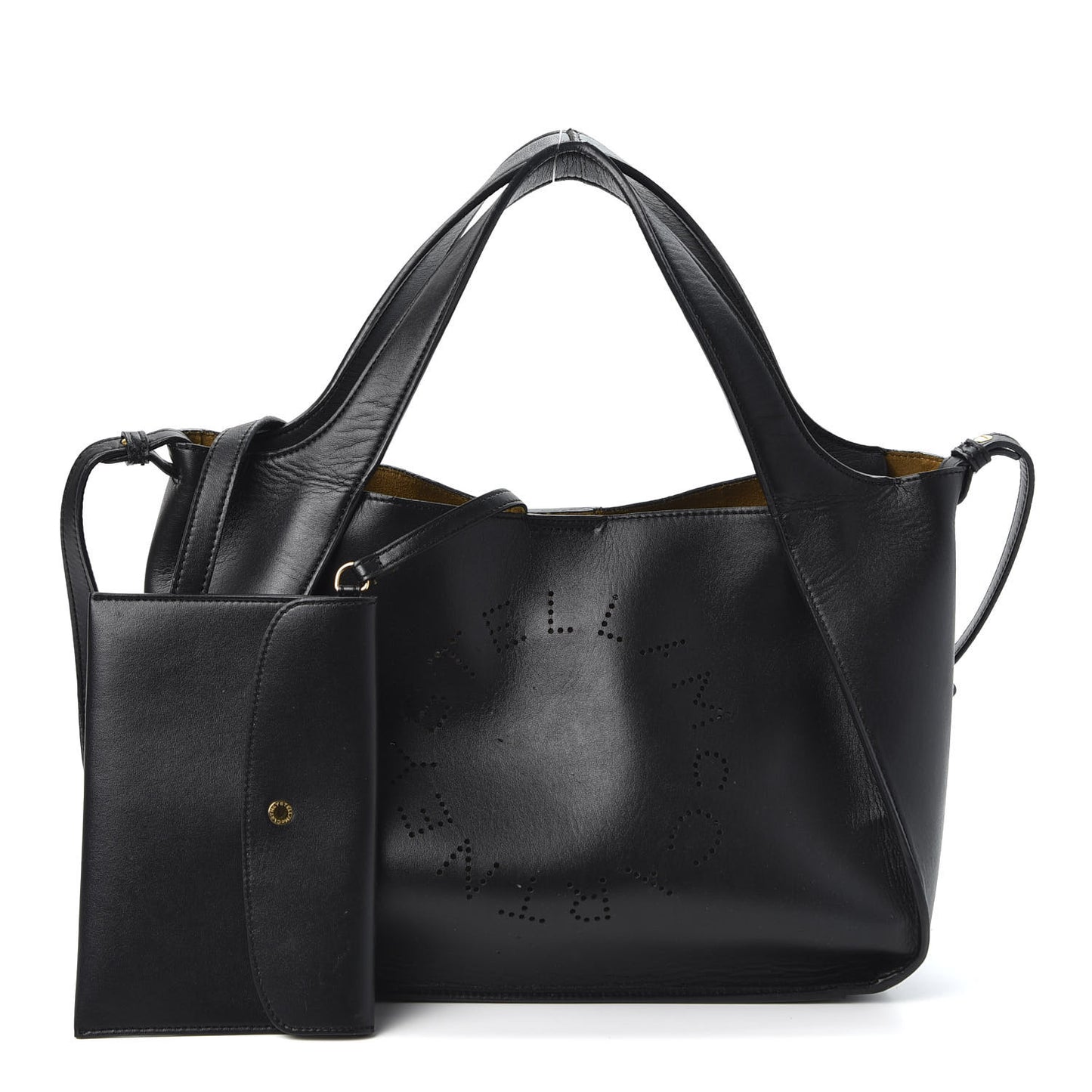 Eco Alter Nappa Perforated Crossbody Tote Black