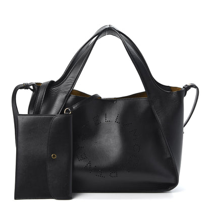 Stella McCartney Eco Alter Nappa Perforated Crossbody Tote Black 1 of 10