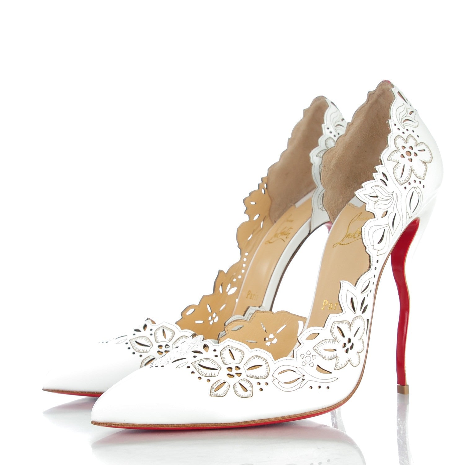 Christian Louboutin Patent Beloved 100 Pumps 42 White 3 of 8