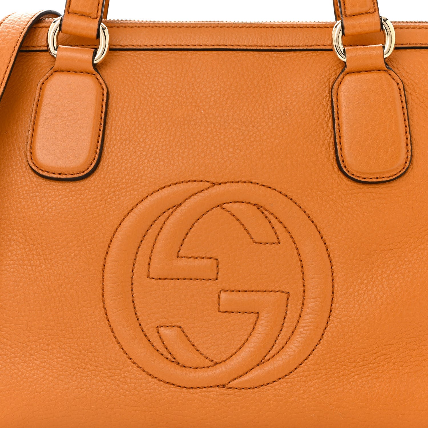 Gucci Cellarius Calfskin Small Soho Top Handle Satchel Curcuma 8 of 13