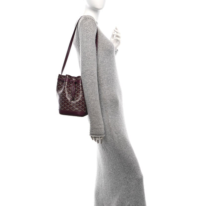 Goyard Goyardine Petit Flot Bucket Bag PM Burgundy 2 of 10