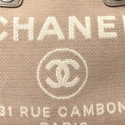 Chanel Canvas Deauville Bowling Bag Ecru 8 of 10