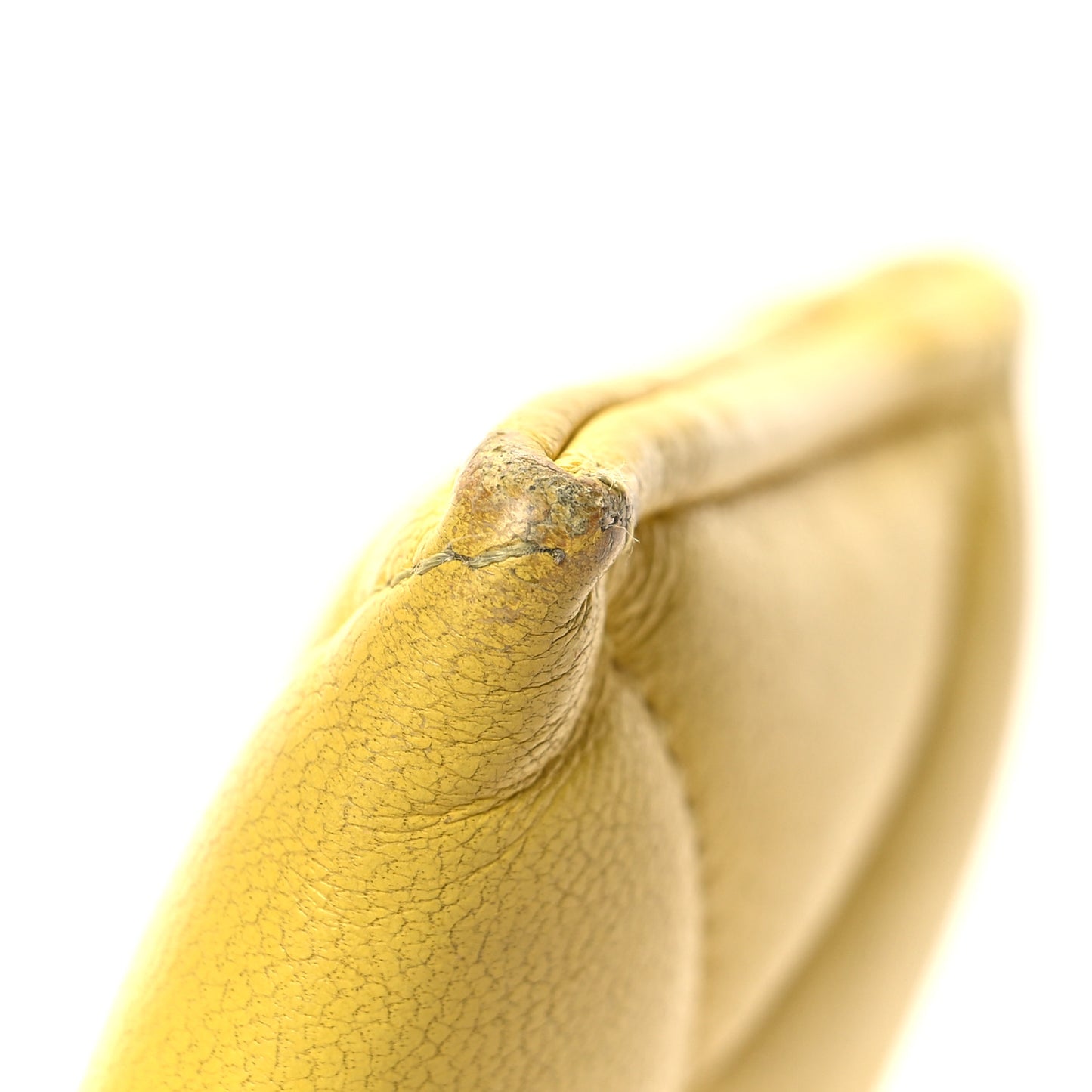 Lambskin Quilted Chanel 19 Card Holder Yellow