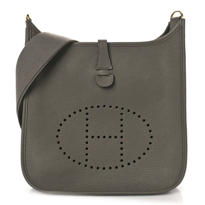 Hermes Taurillon Clemence Evelyne III PM Etain 1 of 8