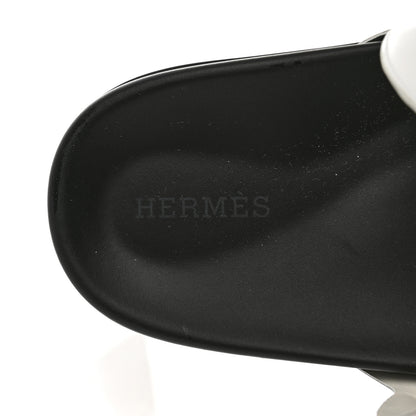 Hermes Suede Goatskin Nappa Extra Sandals 37.5 White Gold 6 of 9