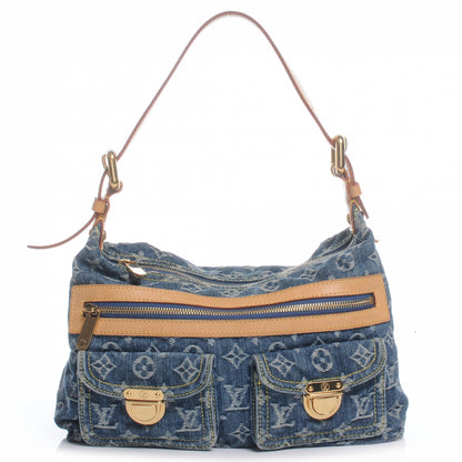 Louis Vuitton Monogram Denim Baggy PM Blue 1 of 7