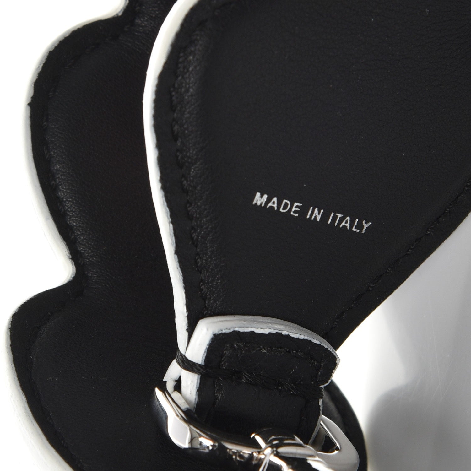 Fendi Vitello Dolce Heart Spike Studded Strap You Black Multicolor 4 of 7