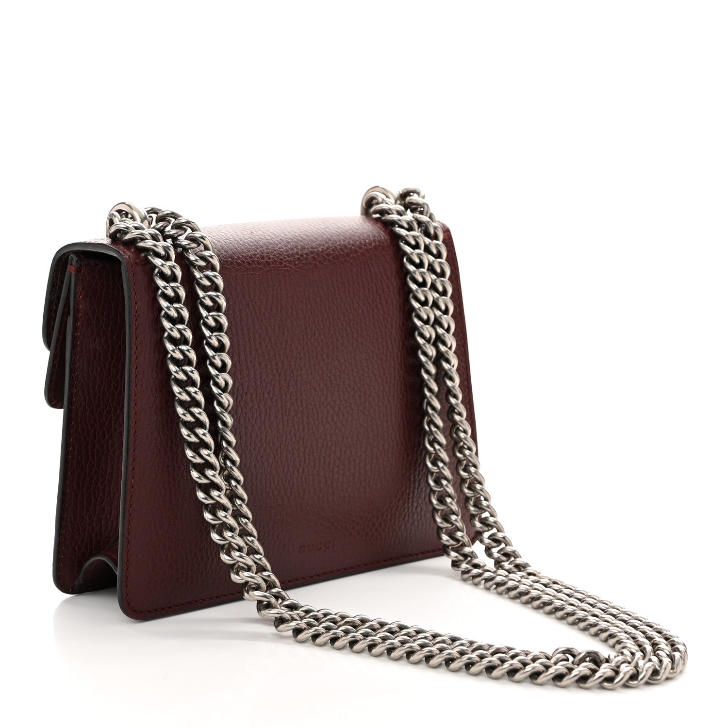 Gucci Dollar Calfskin Crystal Mini Dionysus Shoulder Bag Vintage Bordeaux 3 of 12
