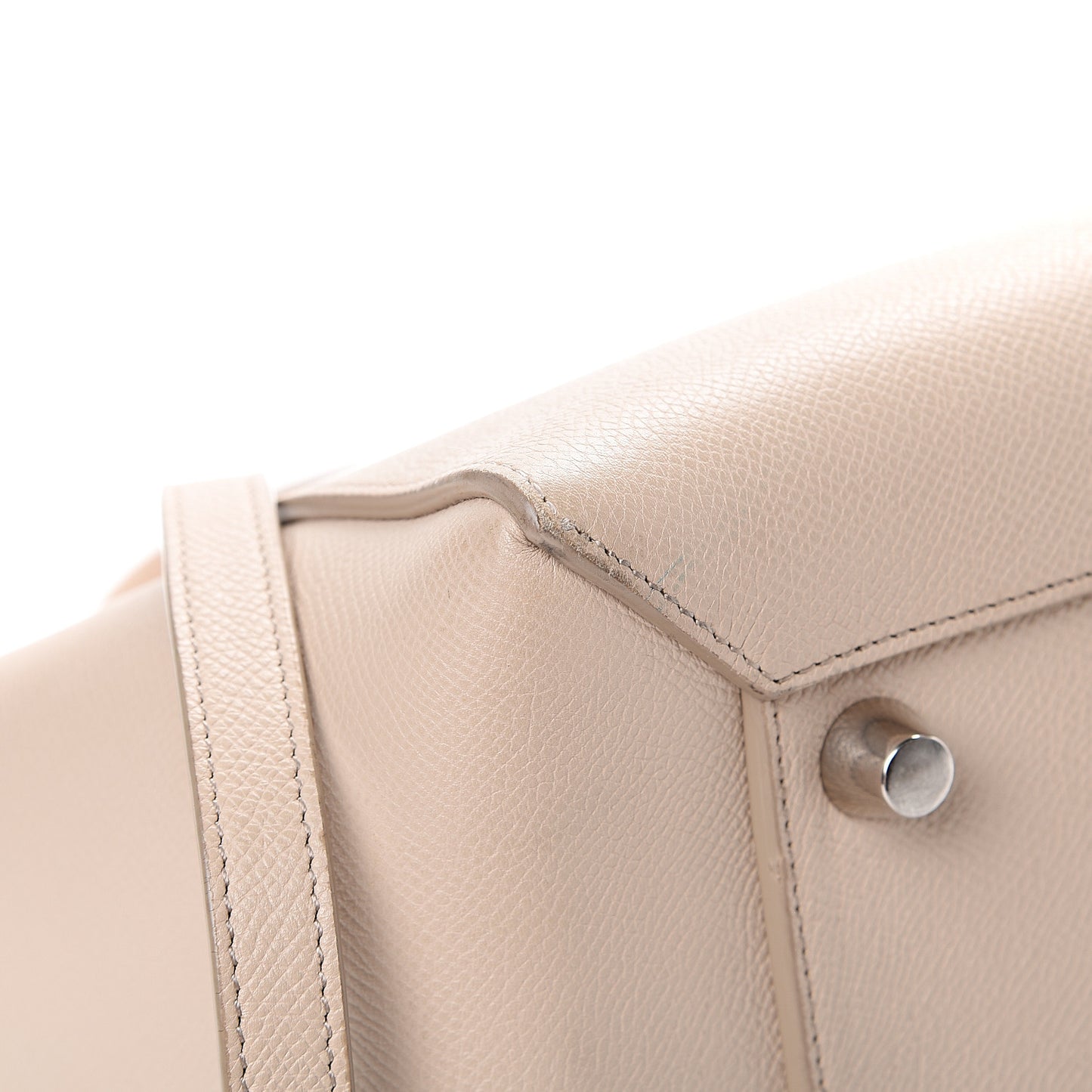 Grained Calfskin Mini Belt Bag Light Taupe