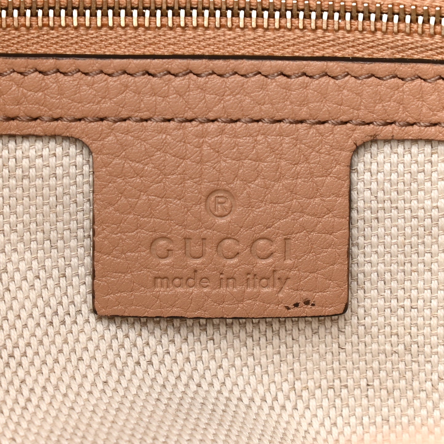 Pebbled Calfskin Medium Soho Chain Shoulder Bag Camelia