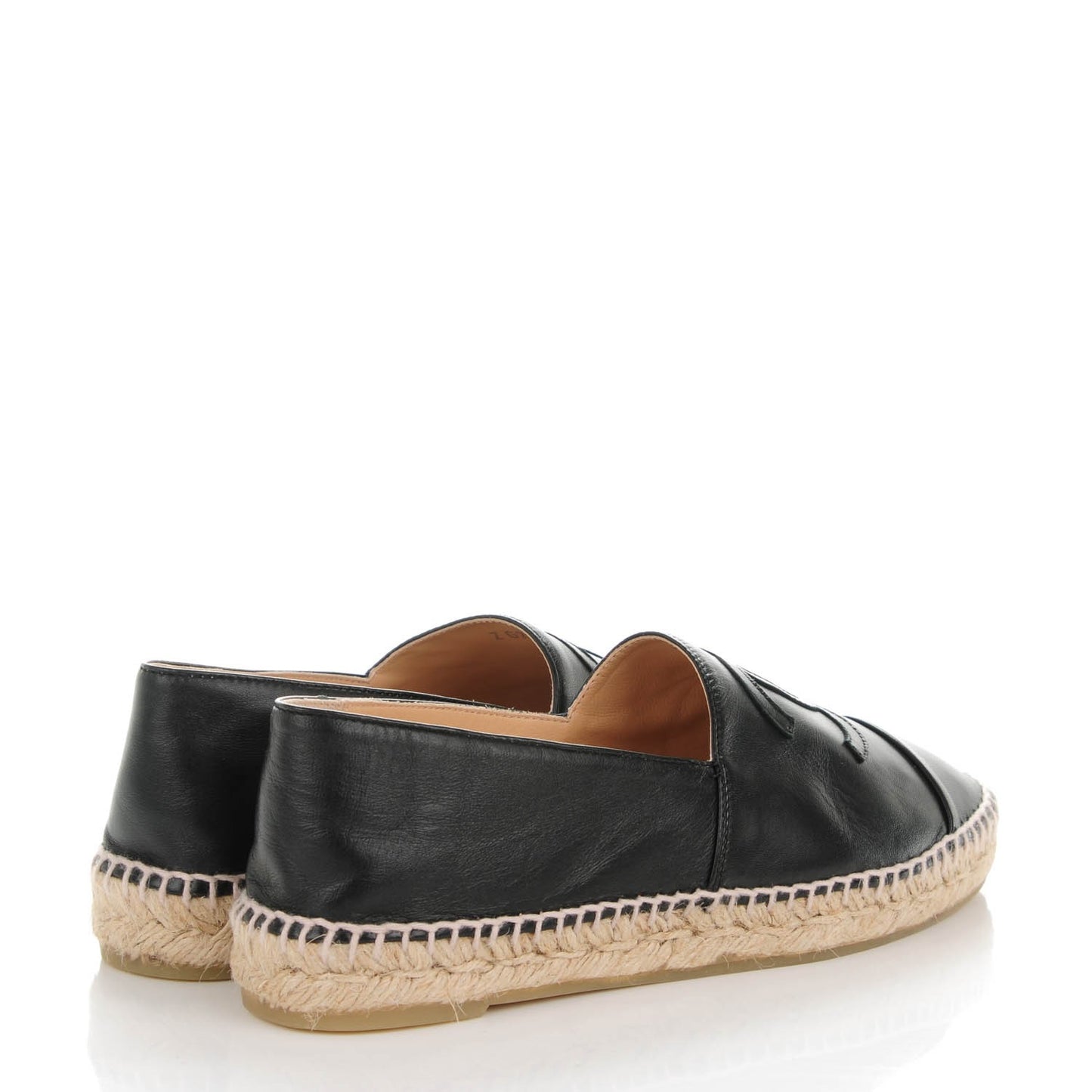 Lambskin CC Espadrilles 39 Black