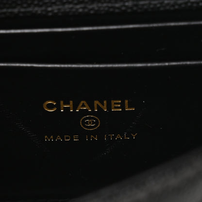 Chanel Caviar Quilted Chain Match Top Handle Phone Holder With Chain Black 6 of 10